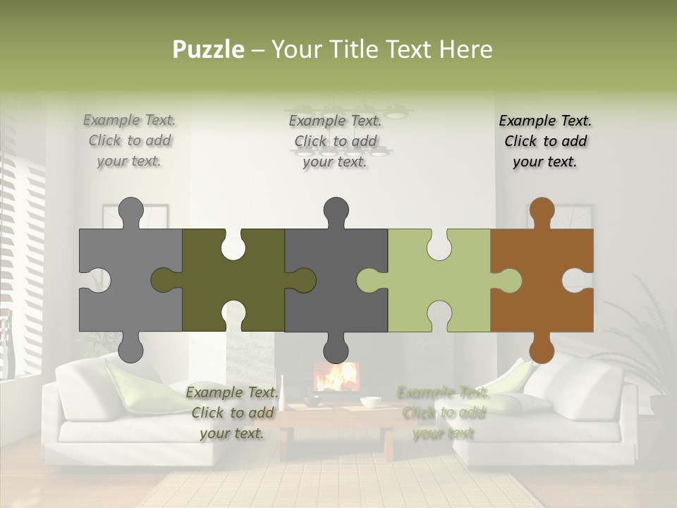 Situation Furnishings Drawing PowerPoint Template