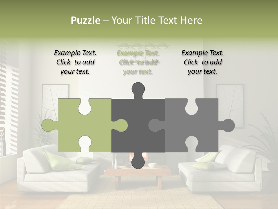 Situation Furnishings Drawing PowerPoint Template