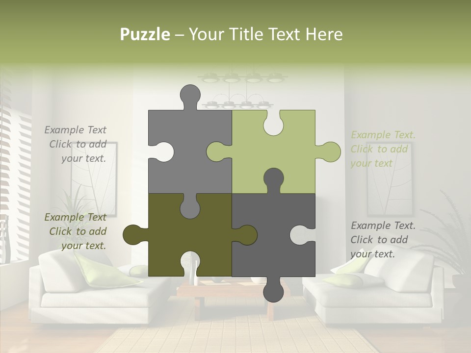 Situation Furnishings Drawing PowerPoint Template