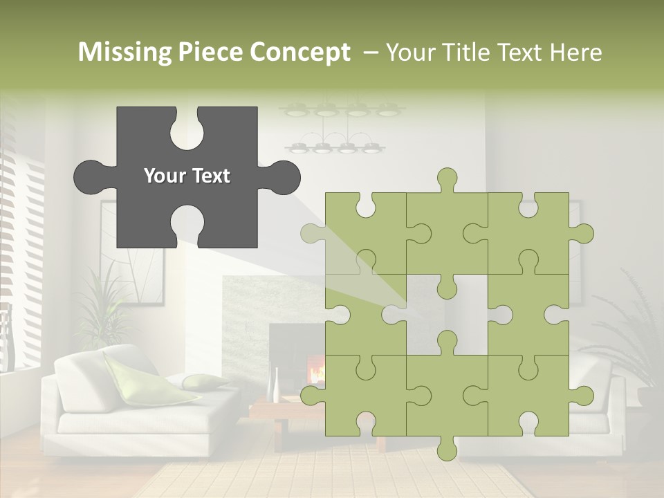 Situation Furnishings Drawing PowerPoint Template