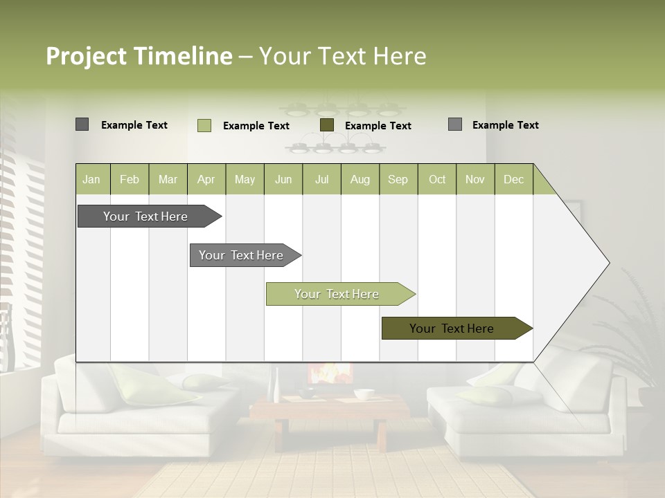 Situation Furnishings Drawing PowerPoint Template