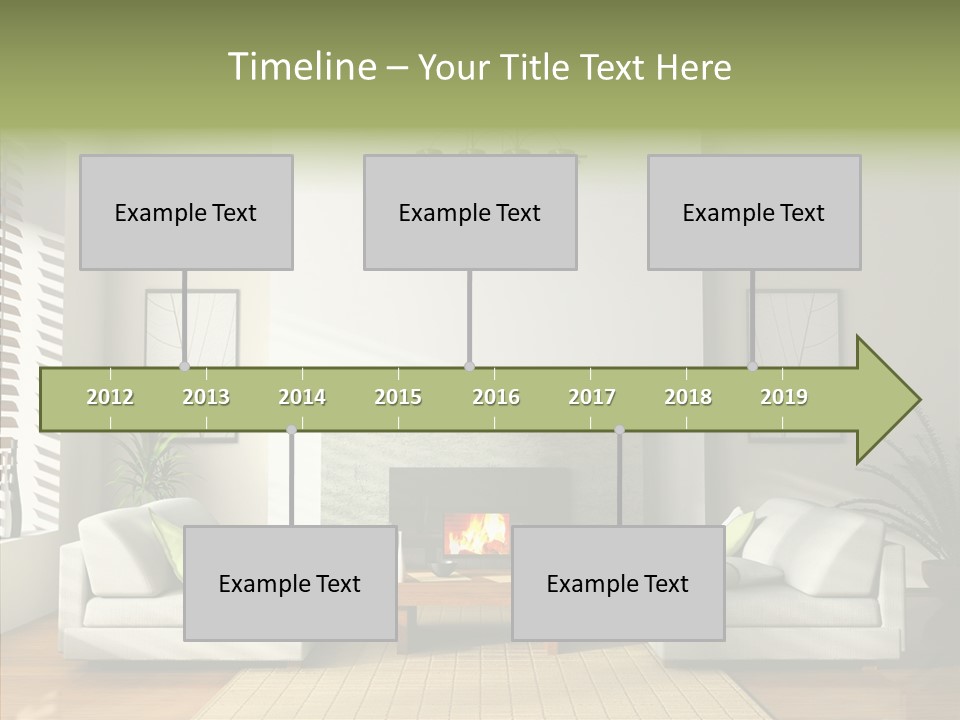 Situation Furnishings Drawing PowerPoint Template