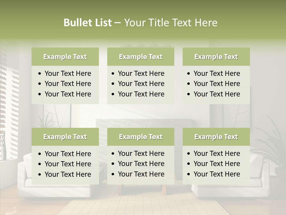 Situation Furnishings Drawing PowerPoint Template
