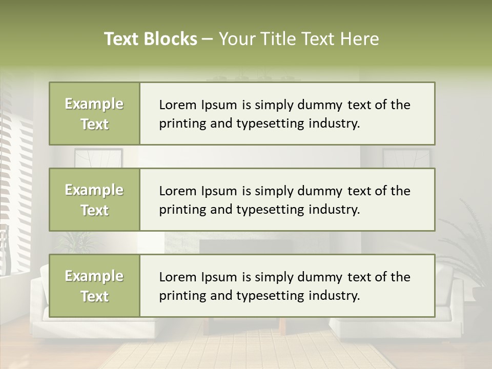 Situation Furnishings Drawing PowerPoint Template