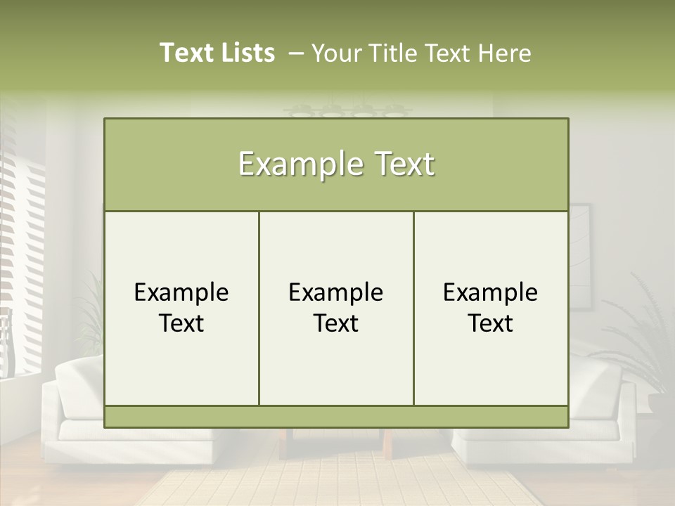 Situation Furnishings Drawing PowerPoint Template