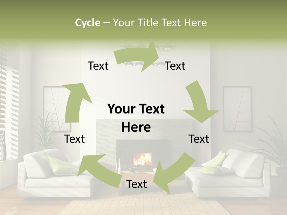 Situation Furnishings Drawing PowerPoint Template