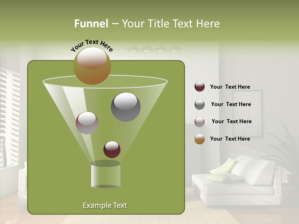 Situation Furnishings Drawing PowerPoint Template