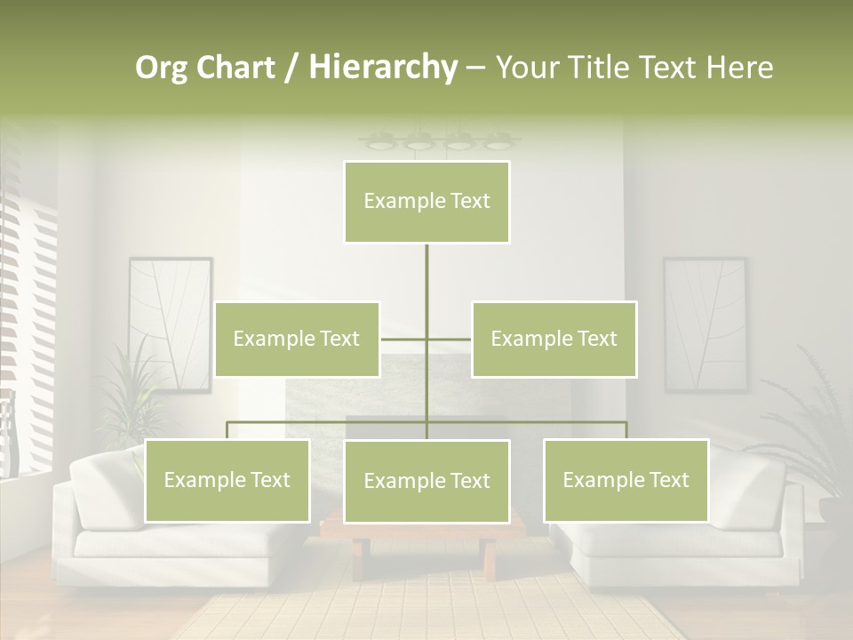 Situation Furnishings Drawing PowerPoint Template