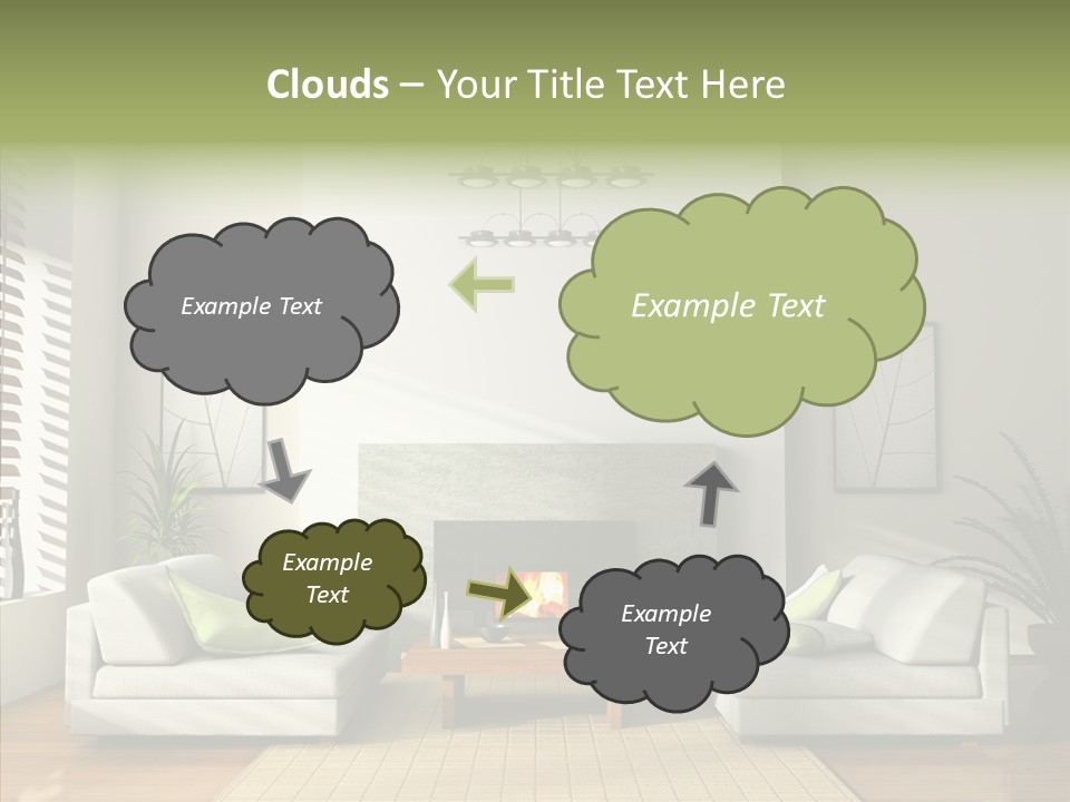 Situation Furnishings Drawing PowerPoint Template