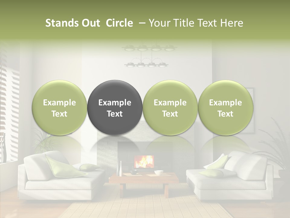 Situation Furnishings Drawing PowerPoint Template