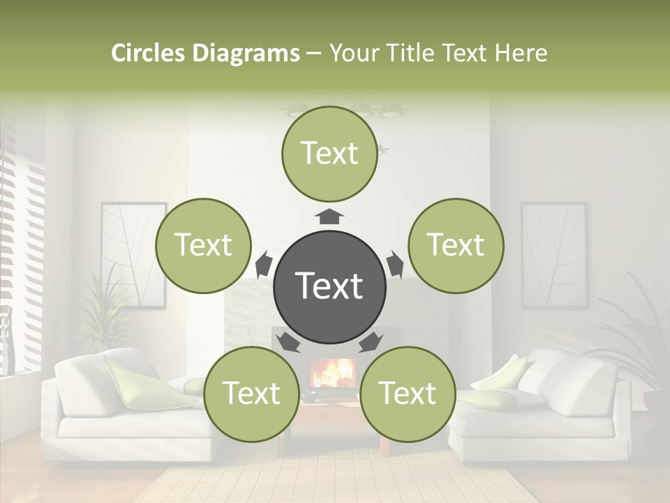 Situation Furnishings Drawing PowerPoint Template