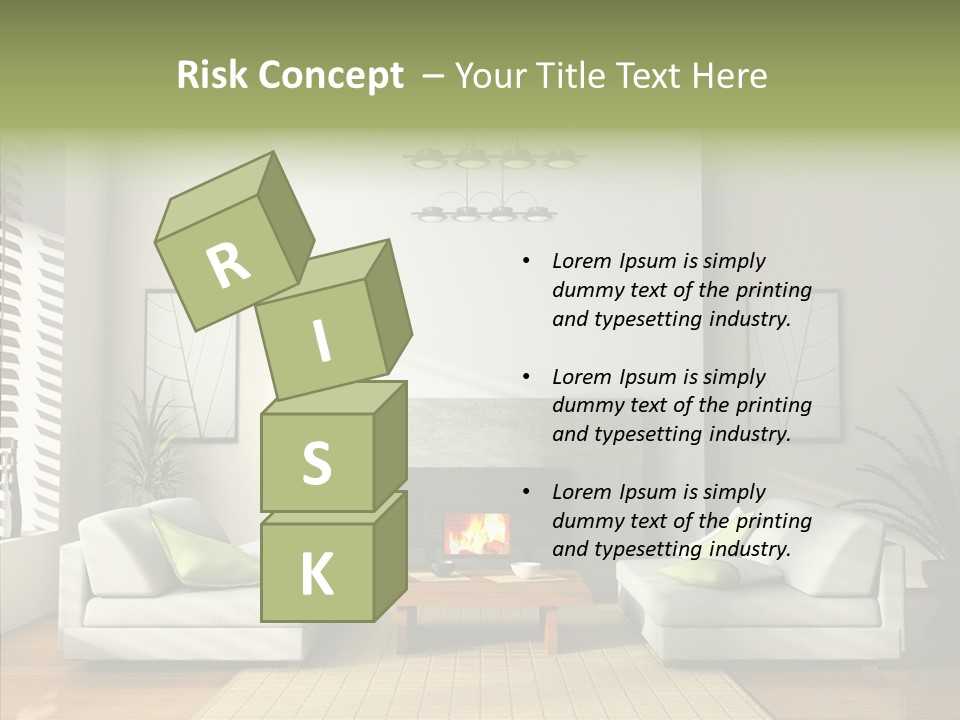 Situation Furnishings Drawing PowerPoint Template
