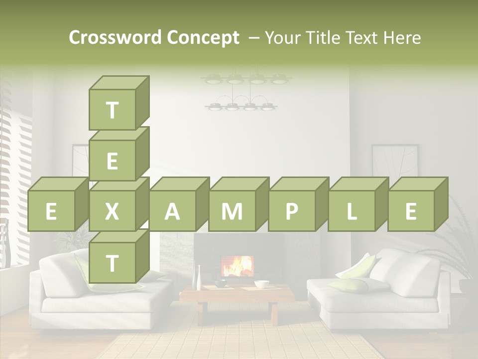 Situation Furnishings Drawing PowerPoint Template