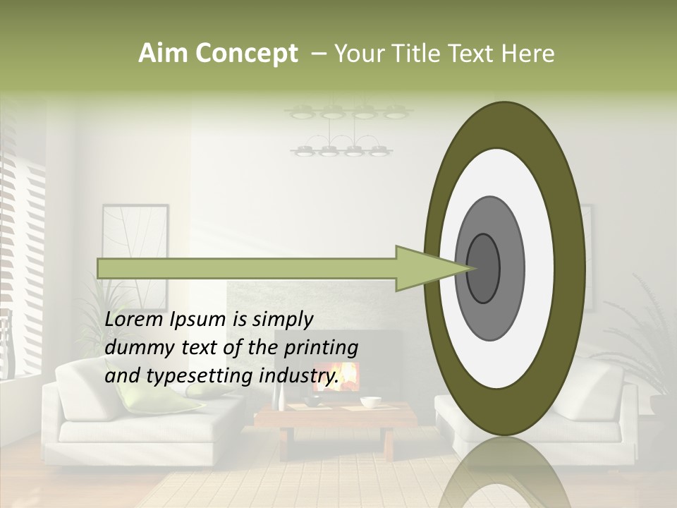 Situation Furnishings Drawing PowerPoint Template