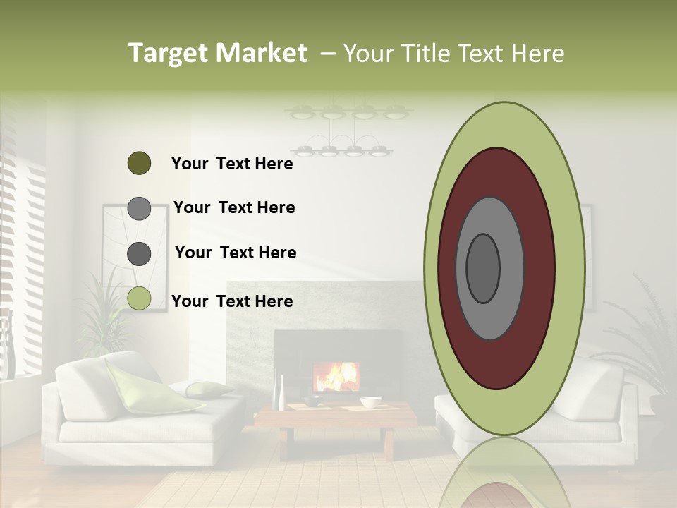 Situation Furnishings Drawing PowerPoint Template