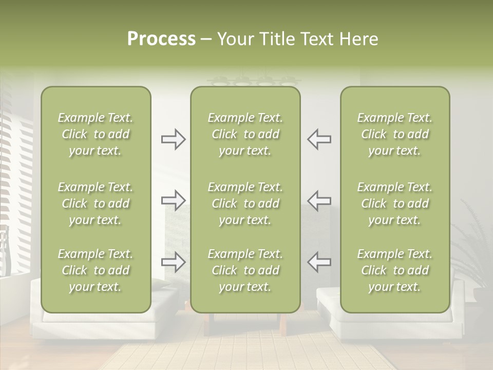 Situation Furnishings Drawing PowerPoint Template