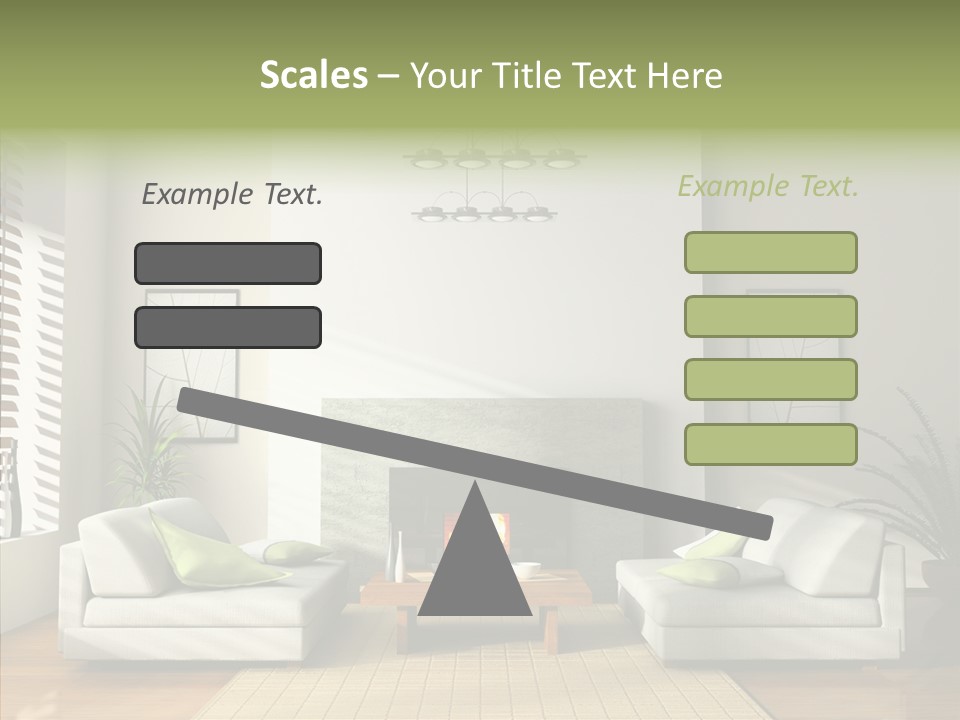 Situation Furnishings Drawing PowerPoint Template