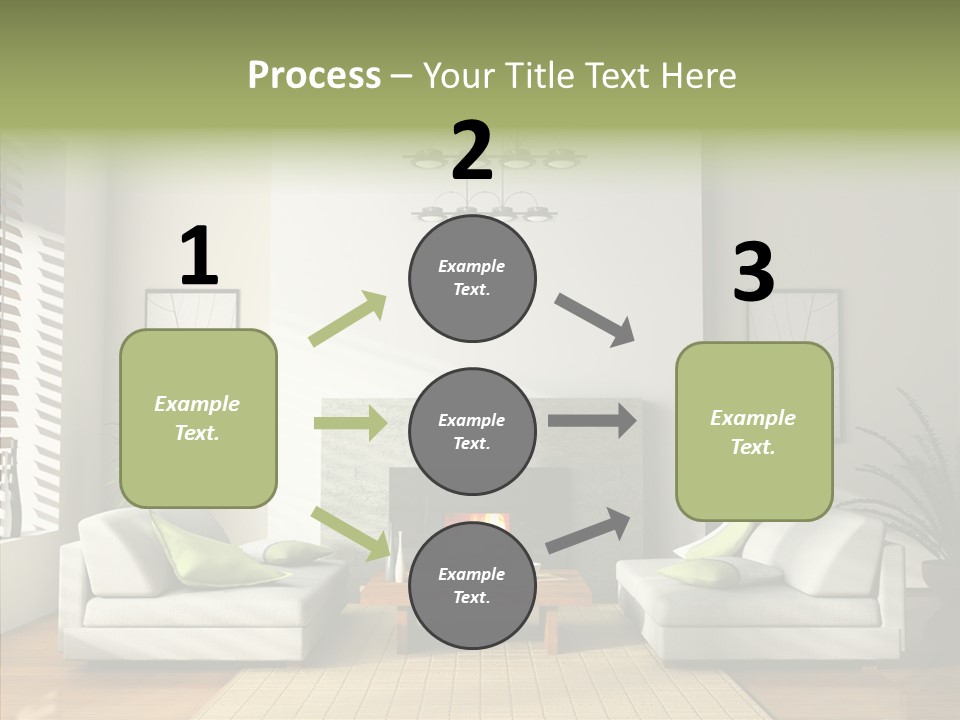 Situation Furnishings Drawing PowerPoint Template