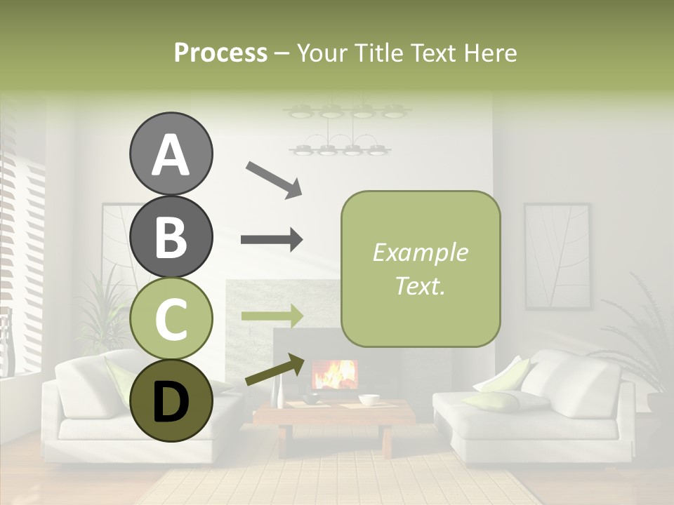 Situation Furnishings Drawing PowerPoint Template