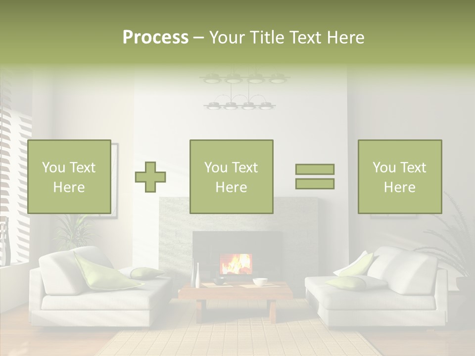 Situation Furnishings Drawing PowerPoint Template