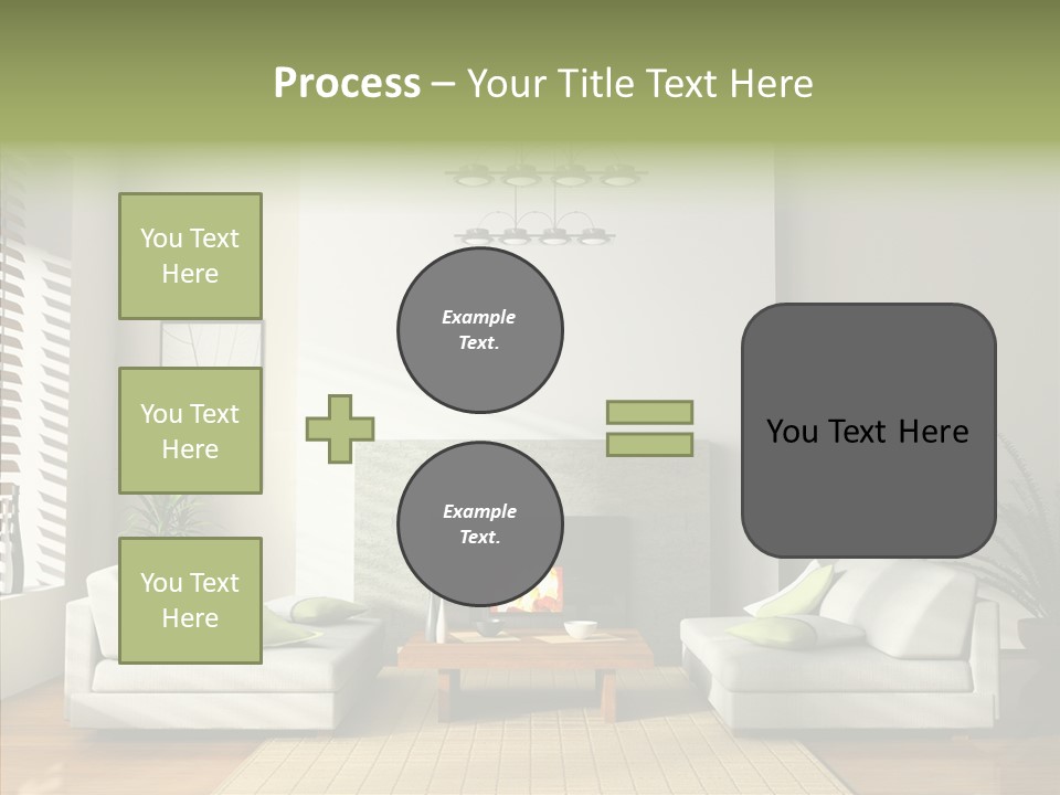 Situation Furnishings Drawing PowerPoint Template