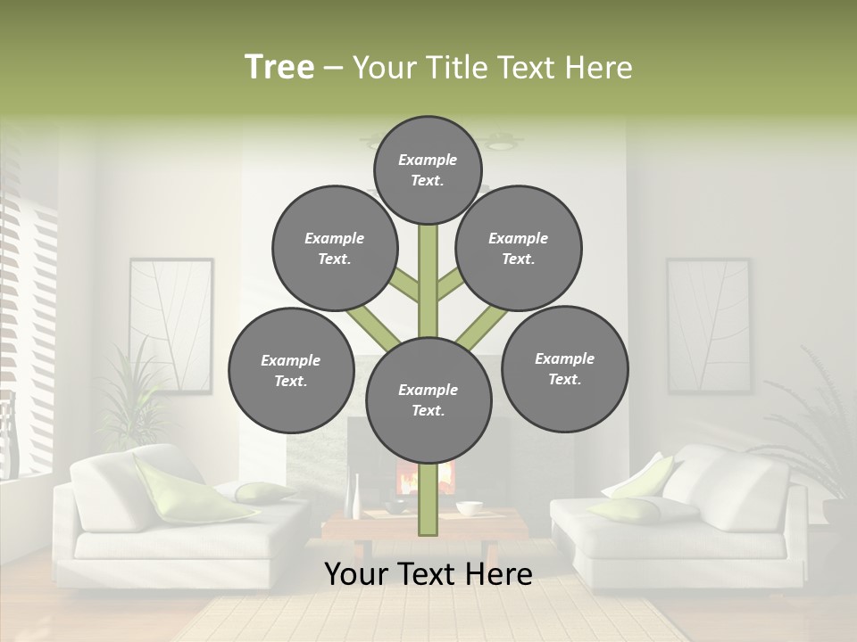 Situation Furnishings Drawing PowerPoint Template