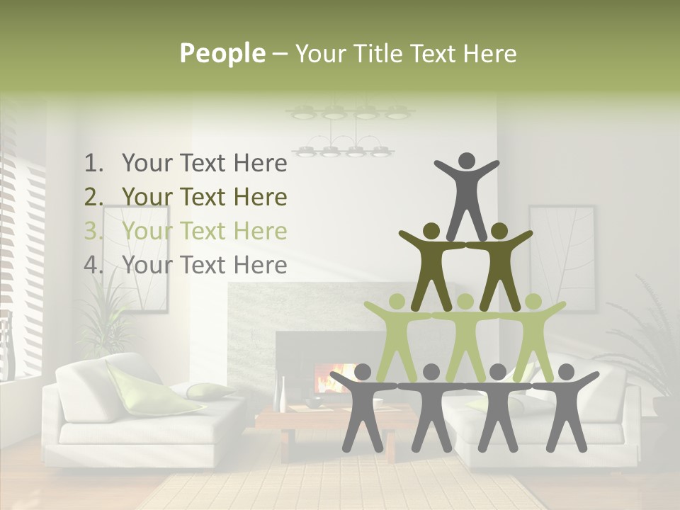 Situation Furnishings Drawing PowerPoint Template