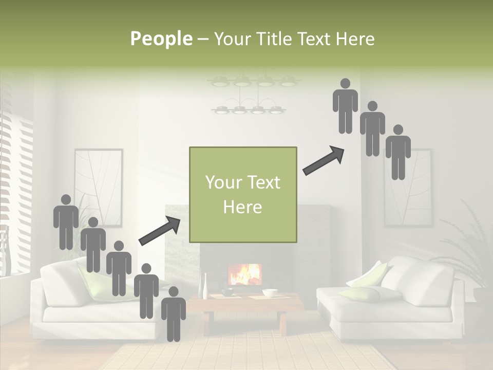 Situation Furnishings Drawing PowerPoint Template