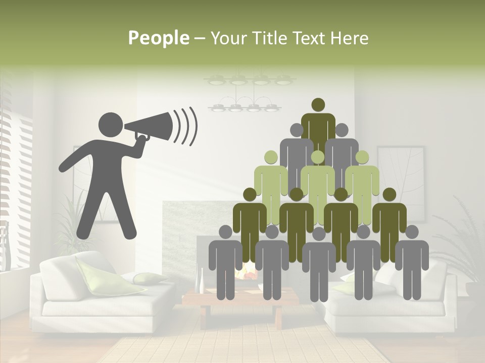 Situation Furnishings Drawing PowerPoint Template