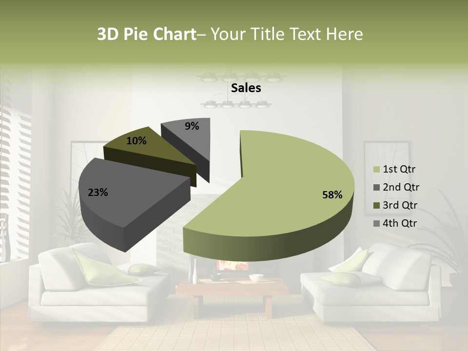 Situation Furnishings Drawing PowerPoint Template