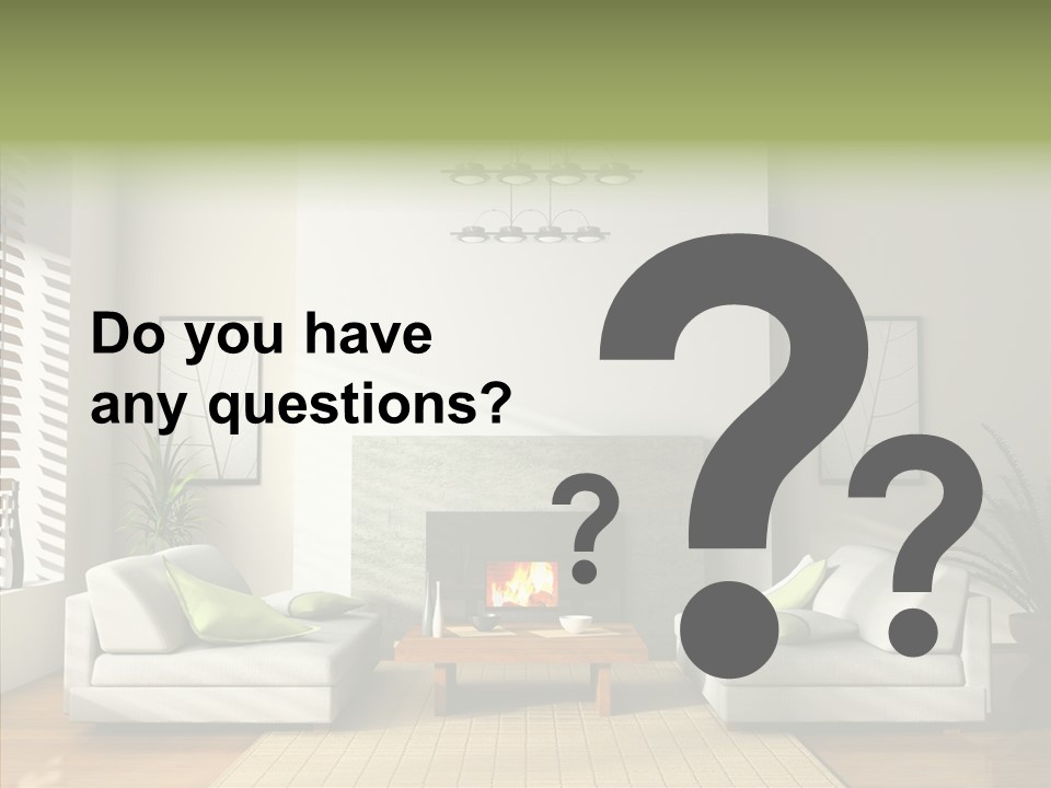 Situation Furnishings Drawing PowerPoint Template