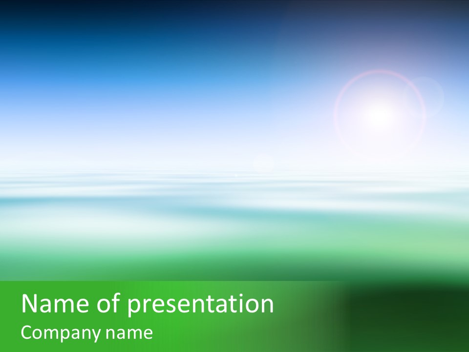 Design Sun Abstract PowerPoint Template