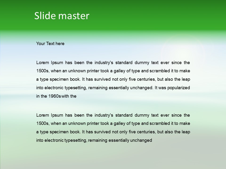 Design Sun Abstract PowerPoint Template