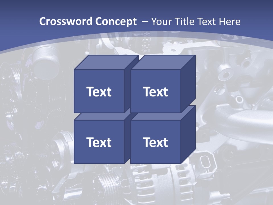 Vehicle Metal Hydrogen PowerPoint Template