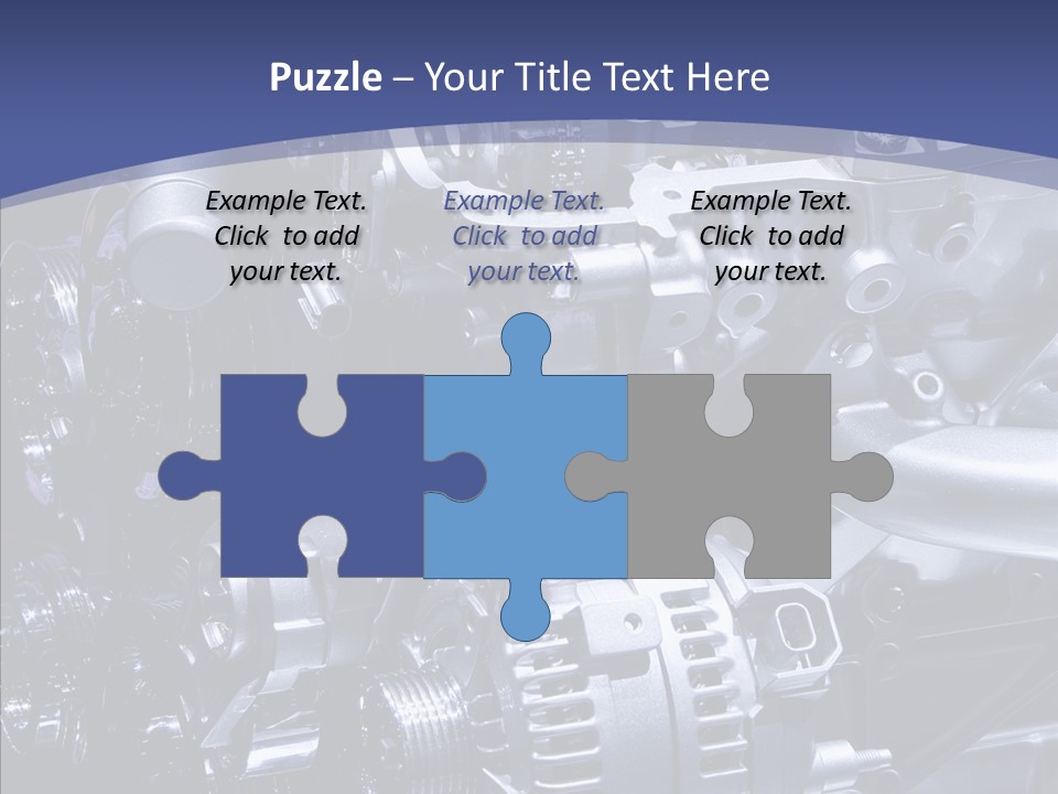 Vehicle Metal Hydrogen PowerPoint Template