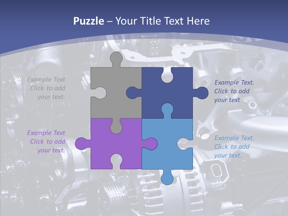 Vehicle Metal Hydrogen PowerPoint Template