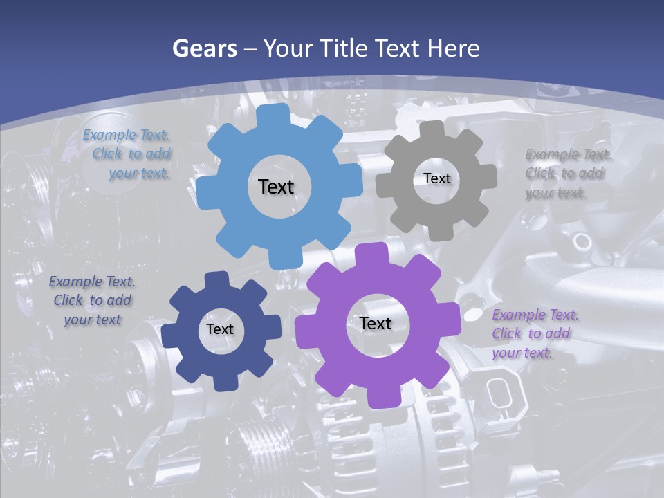 Vehicle Metal Hydrogen PowerPoint Template