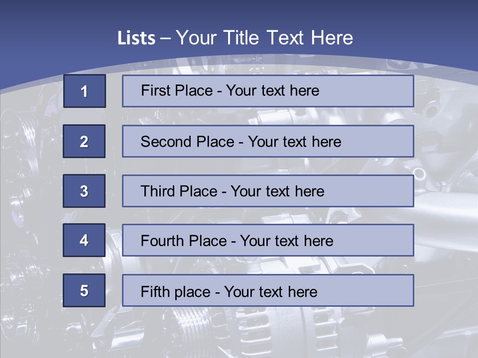 Vehicle Metal Hydrogen PowerPoint Template