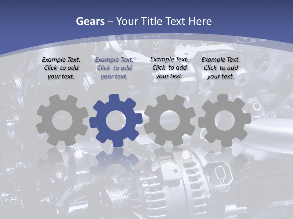 Vehicle Metal Hydrogen PowerPoint Template