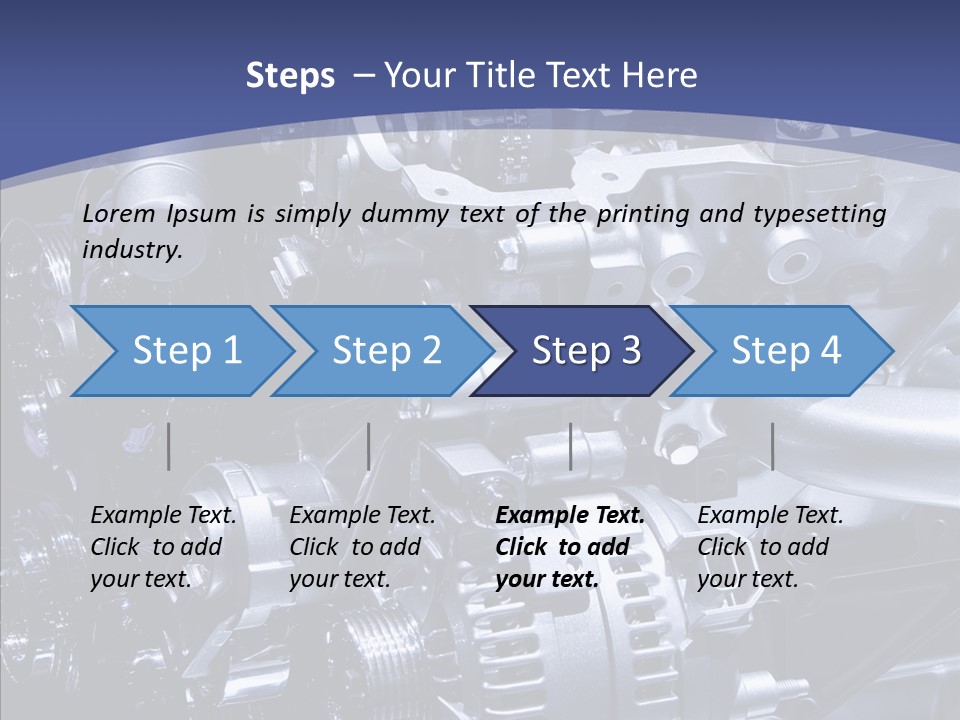 Vehicle Metal Hydrogen PowerPoint Template