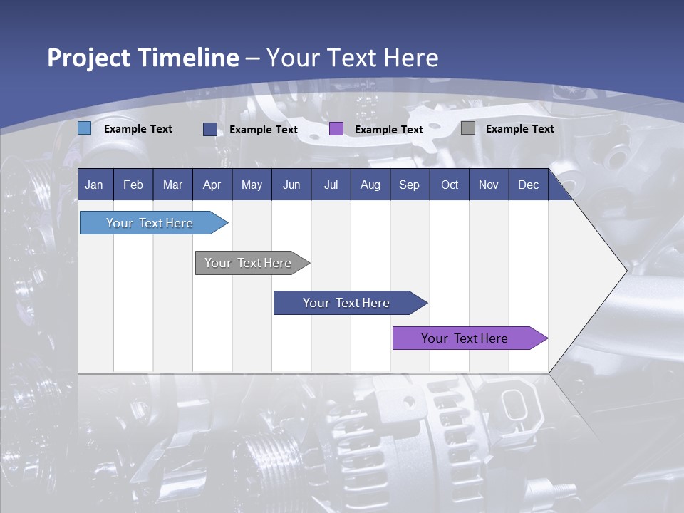 Vehicle Metal Hydrogen PowerPoint Template