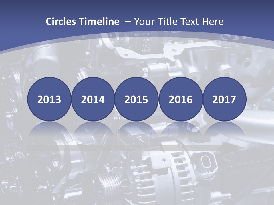 Vehicle Metal Hydrogen PowerPoint Template