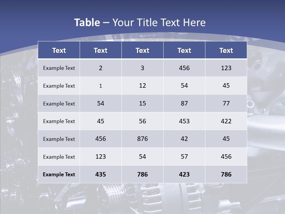 Vehicle Metal Hydrogen PowerPoint Template