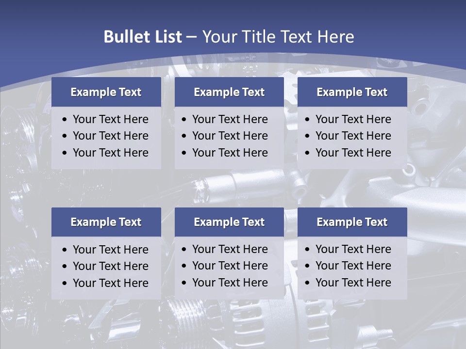 Vehicle Metal Hydrogen PowerPoint Template