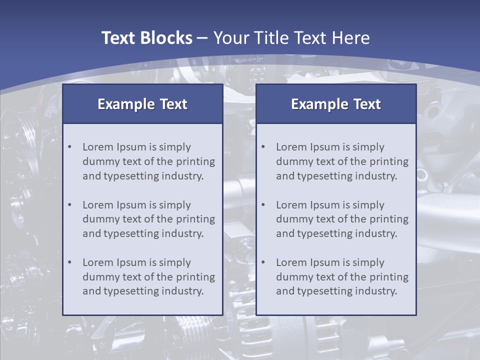 Vehicle Metal Hydrogen PowerPoint Template