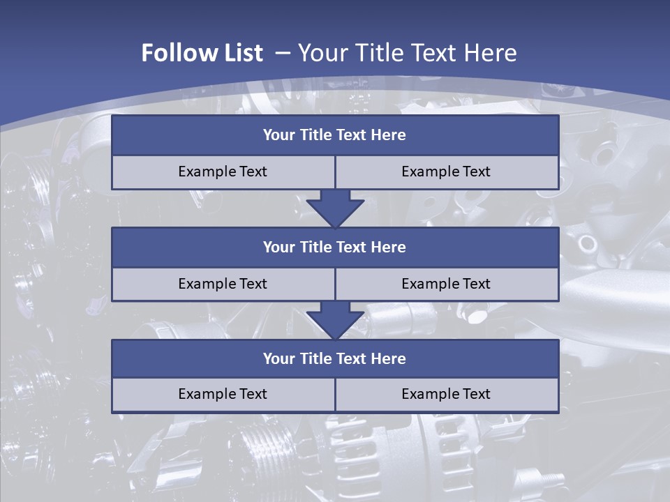 Vehicle Metal Hydrogen PowerPoint Template