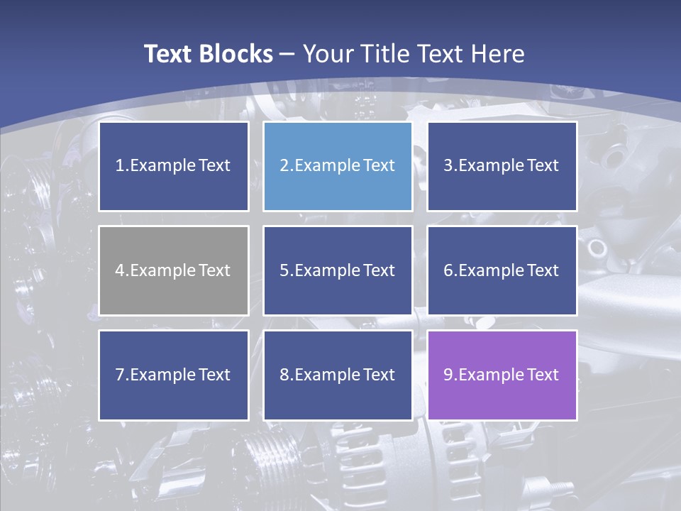 Vehicle Metal Hydrogen PowerPoint Template