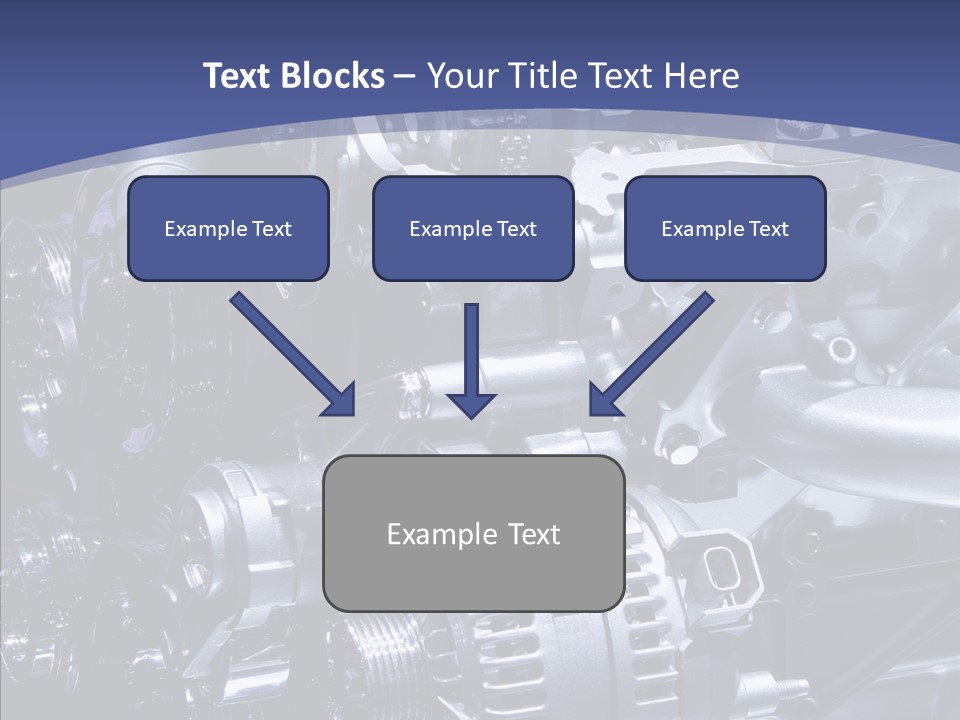 Vehicle Metal Hydrogen PowerPoint Template