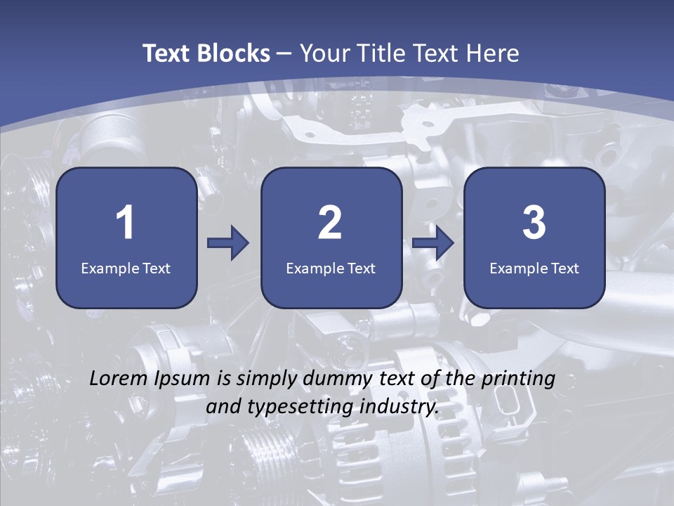 Vehicle Metal Hydrogen PowerPoint Template