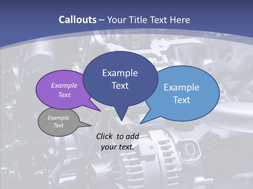 Vehicle Metal Hydrogen PowerPoint Template